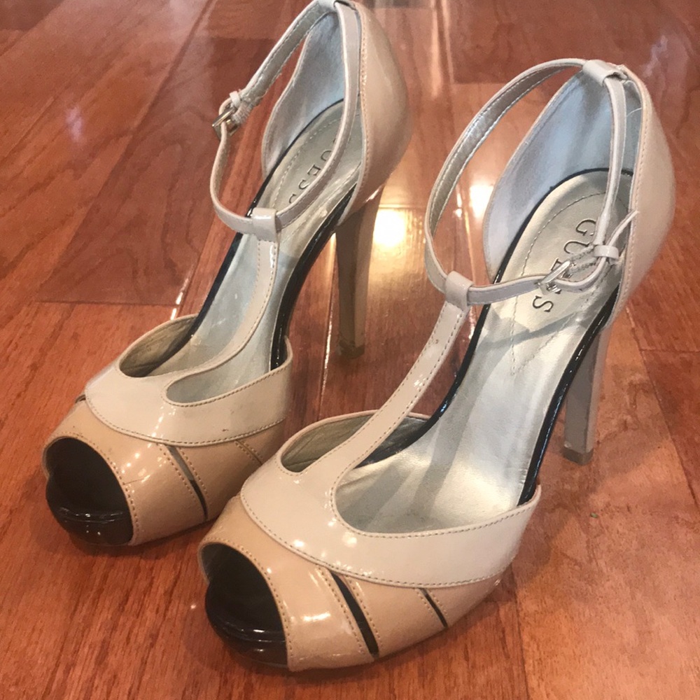 Guess pop toe heels - three tones